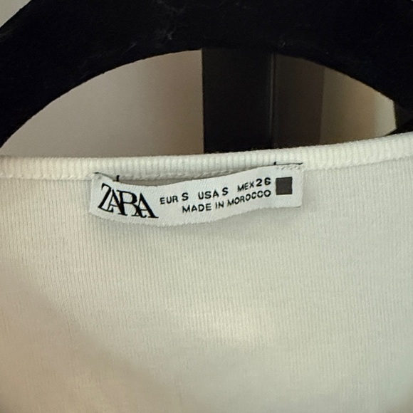 Zara White Twist Front Sleeveless bodysuit - Picture 2 of 3
